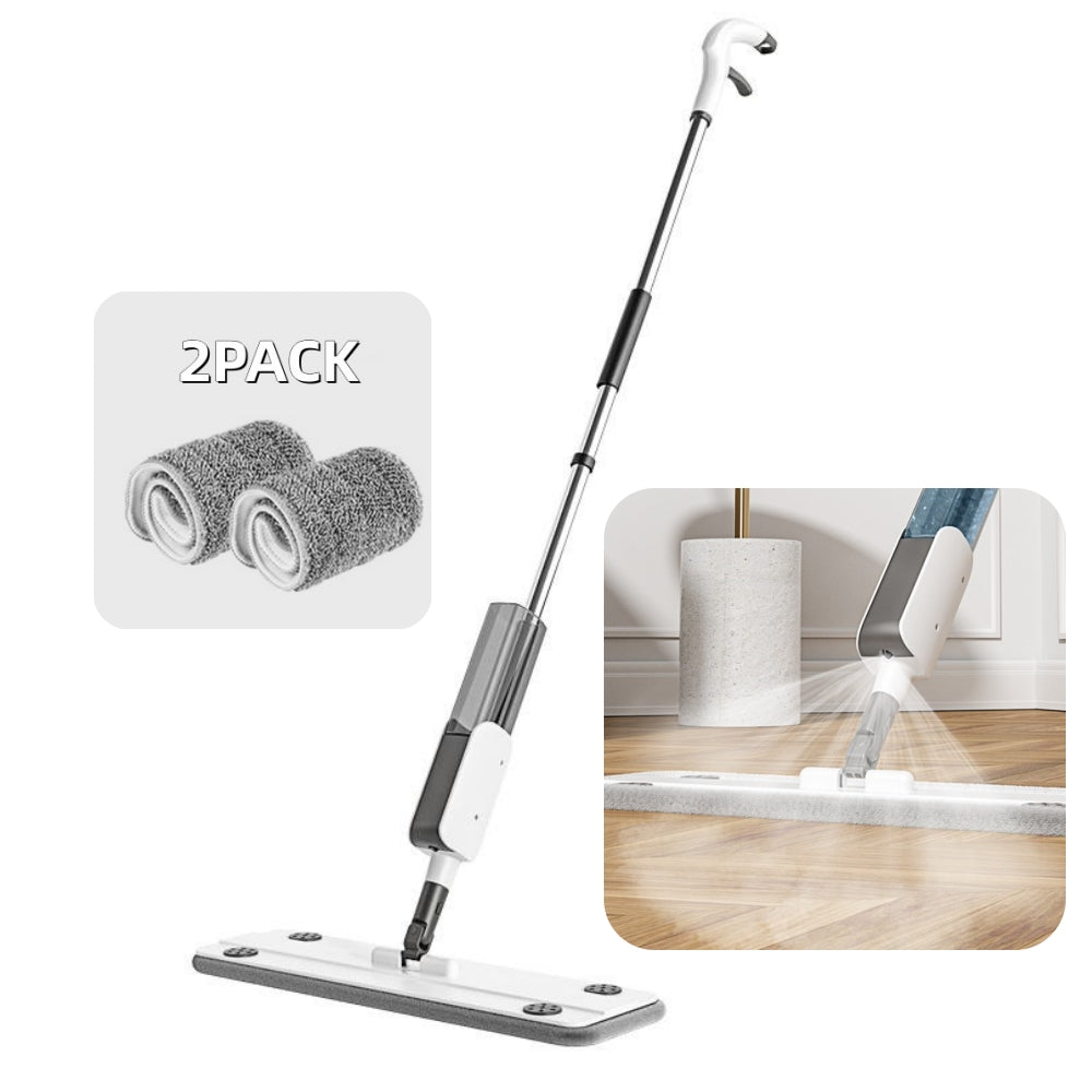Spray Mop for Floors Cleaning, 360 Degree Rotatable Dry Wet Wood Floor Mop with 2 Pcs Washable Pads for Kitchen Hardwood Laminate Ceramic Tiles Dust