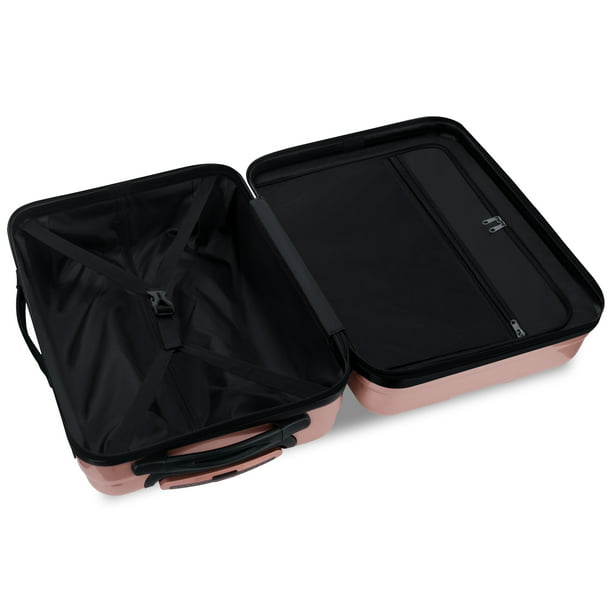 Luggage Sets Clearance 3pcs Hardshell Traveling Luggage Lightweight Durable Suitcase Sets with Spinner Wheels and TSA Lock (20/24/28), Rose Gold