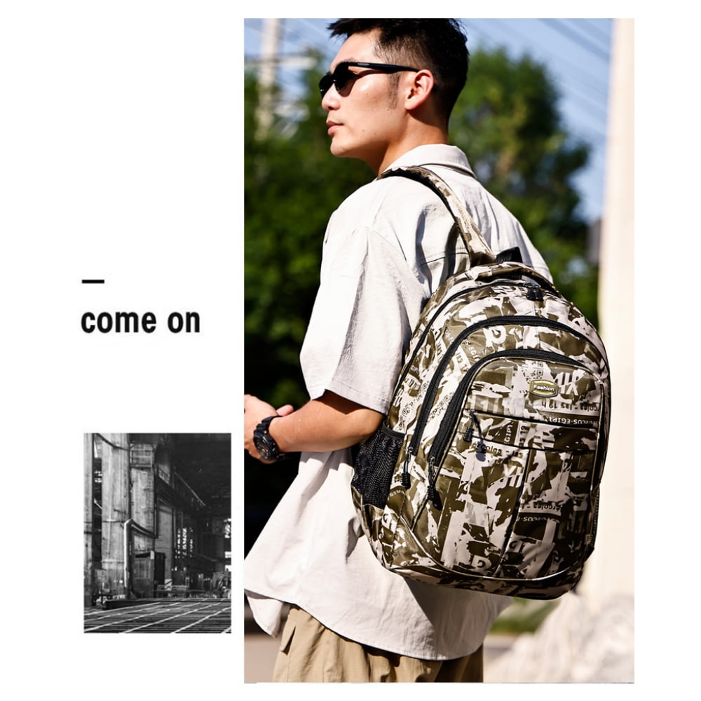 Juuar School Backpack for Boys, Lightweight School Bag, Casual Daypack Backpacks for Adult and Teen, Yellow