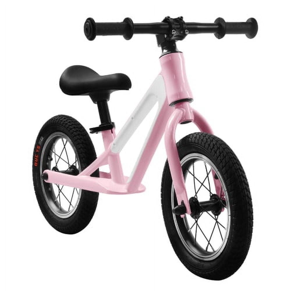 Balance Bike, Magnesium Alloy Frame Toddler Bike,Lightweight Sport Training Bicycle with 12" Rubber Foam Tires,Adjustable Seat for Kids Ages 1-5 Years Old.