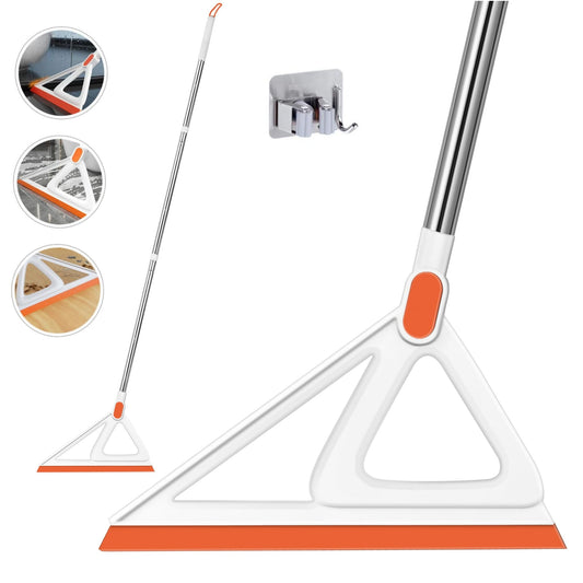Baprem Multifunction Magic Broom Squeegee Broom for Floor, Rubber Broom for Sweeping Water, Fine Dust Remover, Cleaning Pet Hair, Rugs, Glass Windows