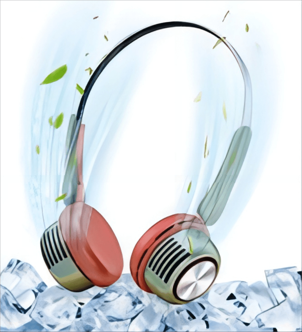 Baprem Portable Neck Fan Rechargeable Cooling Fan Hands-Free Personal Fan with 5 Speeds for Men Women Girls Boys