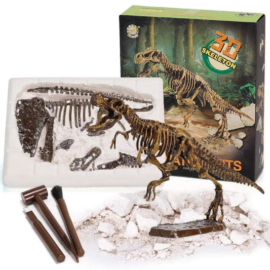 Tyethy Dinosaur Toys Fossil Excavation Kits for Kids with Chisel, Dinosaur Eggs Toys for 3+ Years