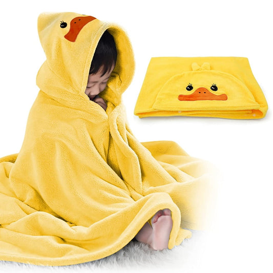 Hooded Baby Bath Towel, Ultra Soft Highly Absorbent Bathrobe Blanket Toddlers Shower Gifts for Boys Girls