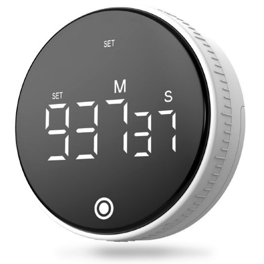 Juuar Digital Kitchen Timer, Magnetic Countdown Countup Timer with Large LED Display, Digital Timer for Kitchen Homework Fitness Teaching, White