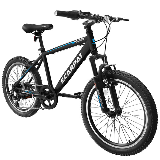 Kids Bicycle 20 Inch Montain Bike Gear Shimano 7 Speed Bike for 6-10 Ages Boys and Girls ,Blue