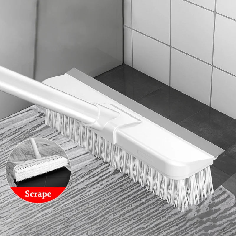 Multi-function Cleaning Brush Long-Handle Floor Brush And Scrape Deep Cleaning Stubborn Stains Kitchen Bathroom Glass Household