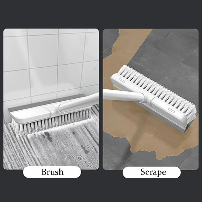 Multi-function Cleaning Brush Long-Handle Floor Brush And Scrape Deep Cleaning Stubborn Stains Kitchen Bathroom Glass Household