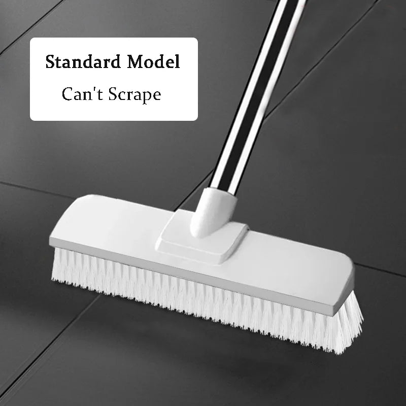 Multi-function Cleaning Brush Long-Handle Floor Brush And Scrape Deep Cleaning Stubborn Stains Kitchen Bathroom Glass Household