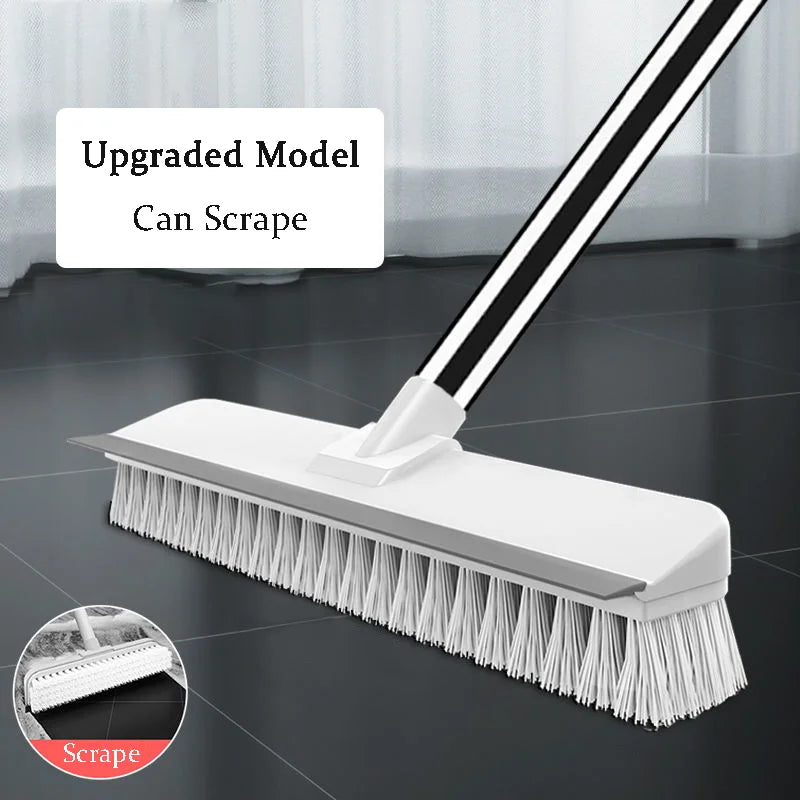Multi-function Cleaning Brush Long-Handle Floor Brush And Scrape Deep Cleaning Stubborn Stains Kitchen Bathroom Glass Household
