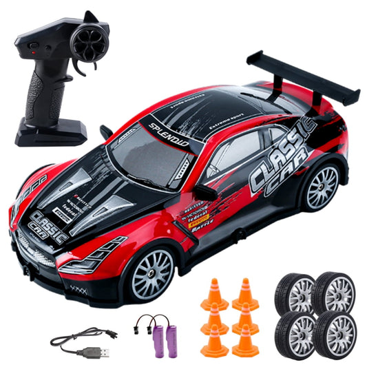 RC Drift Car, 1/16 Remote Control Car for Kids, 4WD Remote Control Sport Racing On-Road Vehicle High Speed with LED Light for Boys Girls Gifts Toys , Red