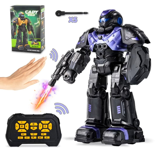 RC Robot Toys for Kid, Gesture Sensing Remote Control Rechargeable Intelligent Programmable Robot , Dancing, Singing ,Educational Learning for Boys Ages 7-14 Christmas Birthday Gifts