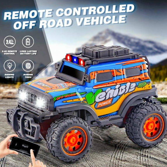 Raistyw Remote Control Car for Kids, 1:20 RC Cars off Road 2.4Ghz Monster Truck for Kids Adults Age 5 + Birthday Gifts (Red)
