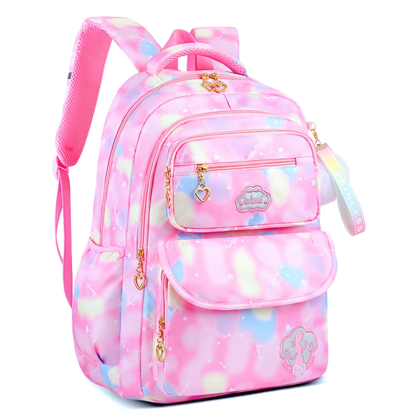 Tyethy School Backpack for Girls, Kids School Bag for Teens Girls , Students Bookbag Gifts, Pink