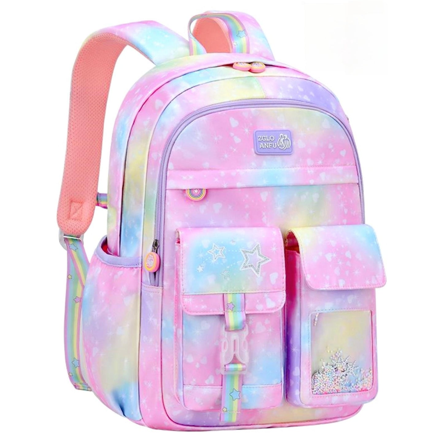 Tyethy School Backpacks for Girls, Lightweight School Bags Kids Backpacks Cute Bookbag, Pink