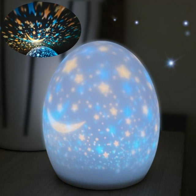 Star Projector Night Light for Kids, Star Galaxy Light Projector with 4 LED Bulbs, 360 Degree Rotating Moon Sky Night Lamp for Boys Girls Baby Sleep