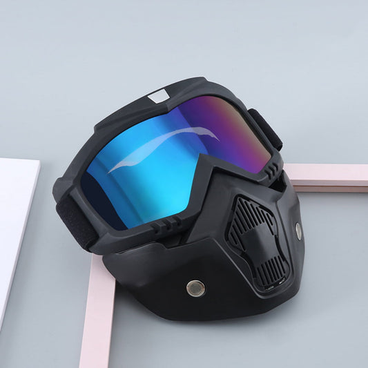 Tactical Mask with Goggles, PC Detachable Masks for CS Shooting Cosplay, Toy Guns Games, Cycling Party