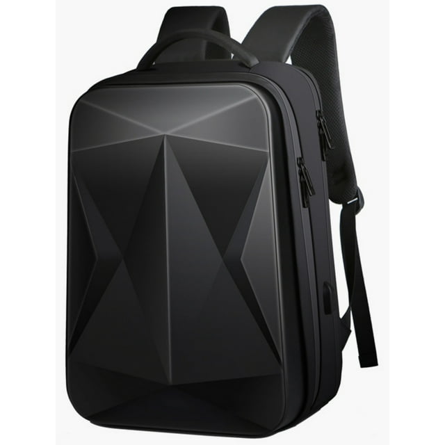 Travel Laptop Backpack, 17" Anti Theft Hard Shell Backpack with USB Charging Port, Waterproof Business Computer Backpack Work Bag for Men Women, Black