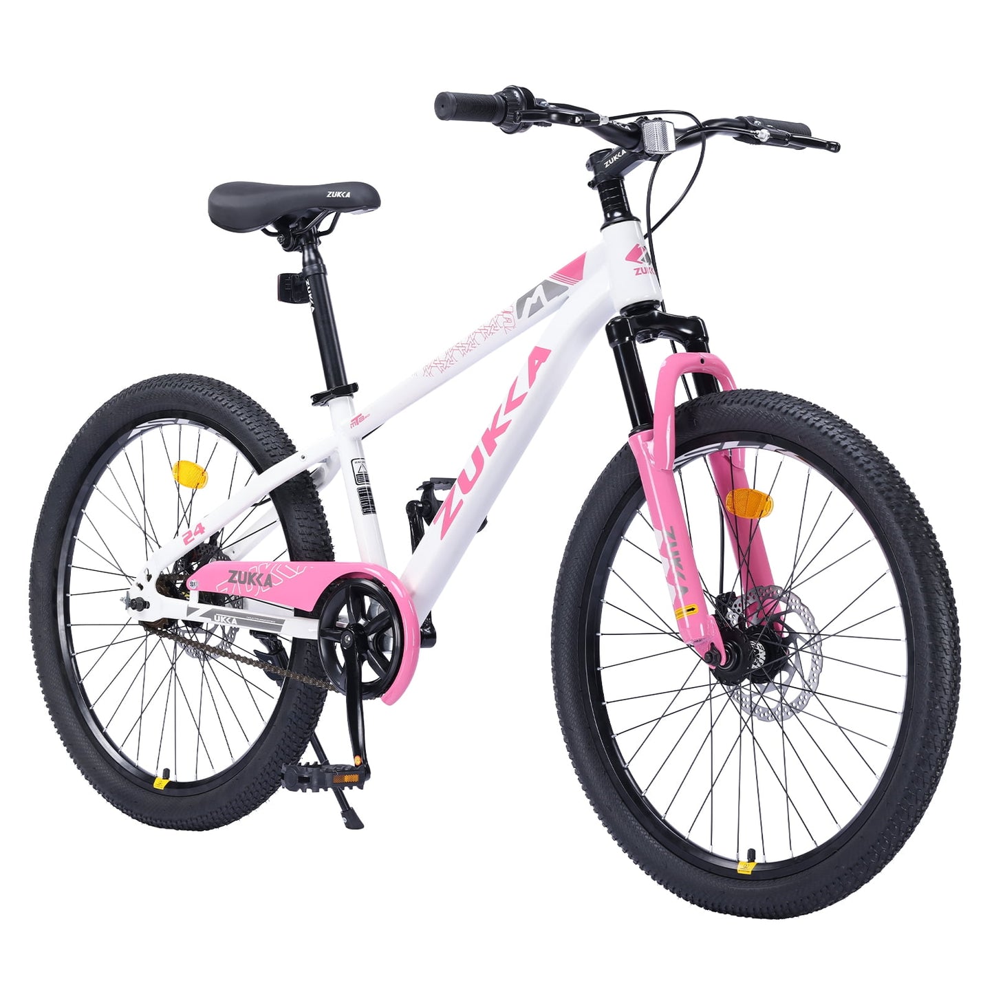 Tyethy 24" Mountain Bike for Girls, Steel Frame Kids MTB Children Bicycle for Boys Age 9-12, Cyan