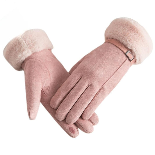 Winter Gloves for Women - Cold Weather Warm Ladies Ski Snow Touch Screen Texting Gloves for Running Driving Cycling, One Size Fits Most, Pink
