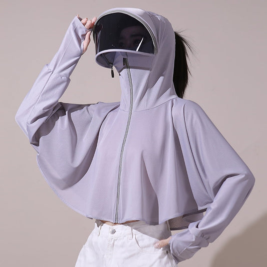 Women Sun Hat With Ponytail Hole, Sunscreen Clothes Cycling Anti UV ,UPF 50+, Stay Dry ,for Outdoor Activities