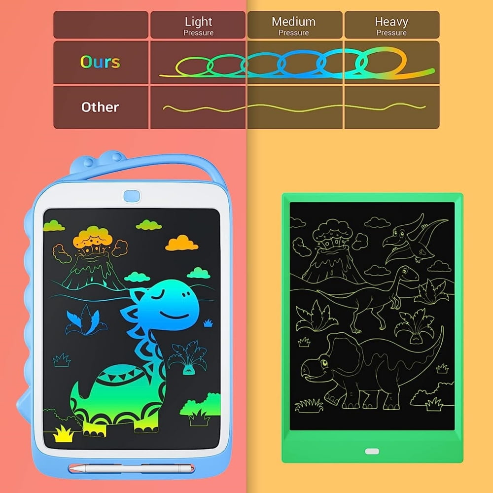 LCD Writing Tablet 10 Inch , Etch a Sketch Writing Board for Kids, Drawing Board Educational and Learning Toys Drawing Pad, Doodle Board Gifts for Kids and Adults, Blue