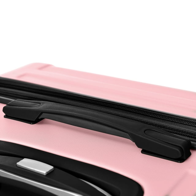 Luggage Sets 3 Piece New Model Expandable ABS Hardshell Luggage Suitcase sets with Spinner Wheels TSA Lock 20''24''28'', Pink