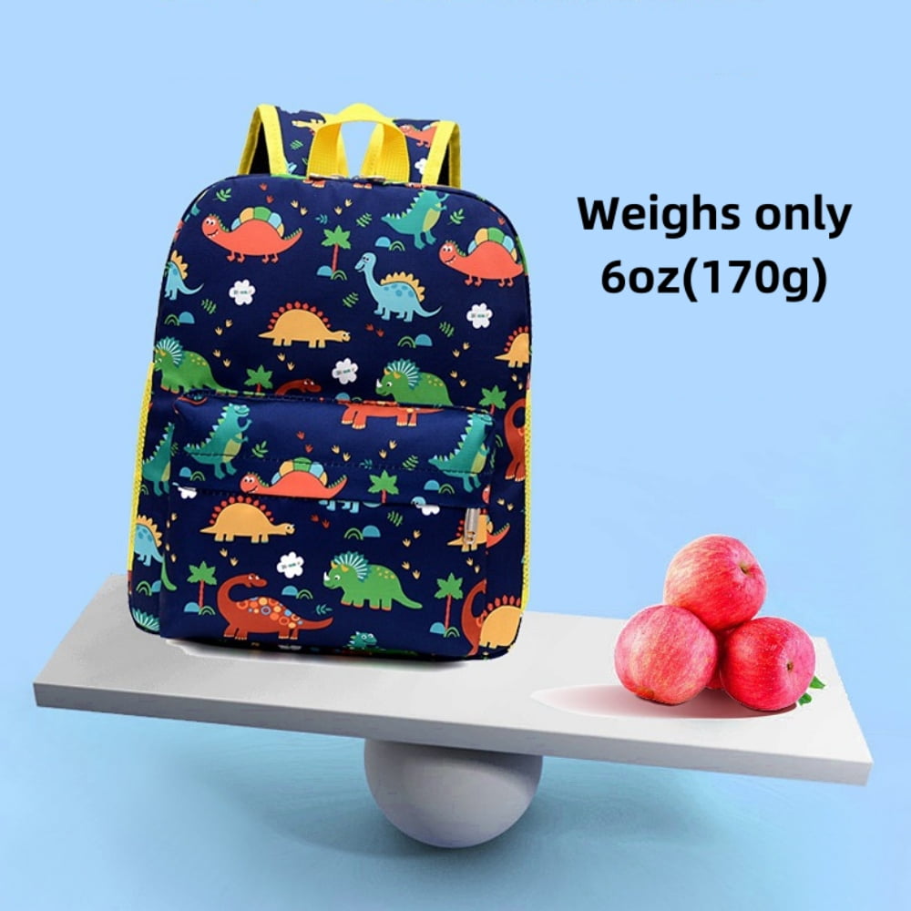 Baprem Toddler Backpack for Boys, 12" Kids Dinosaur Backpack for Preschool Kindergarten Elementary, Blue
