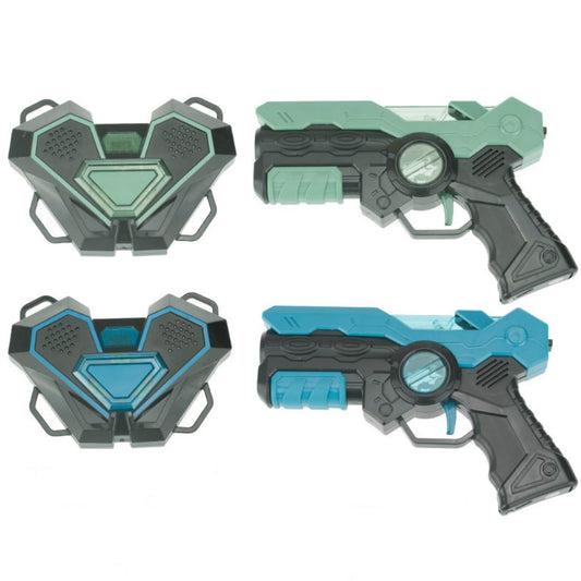 Laser Tag Battle Game Gun Set,Laser Battle Game Pack Set of 2,Electric Infrared Toy Guns Weapon Kids Laser Strike Pistol For Boys Children Indoor Outdoor Sports