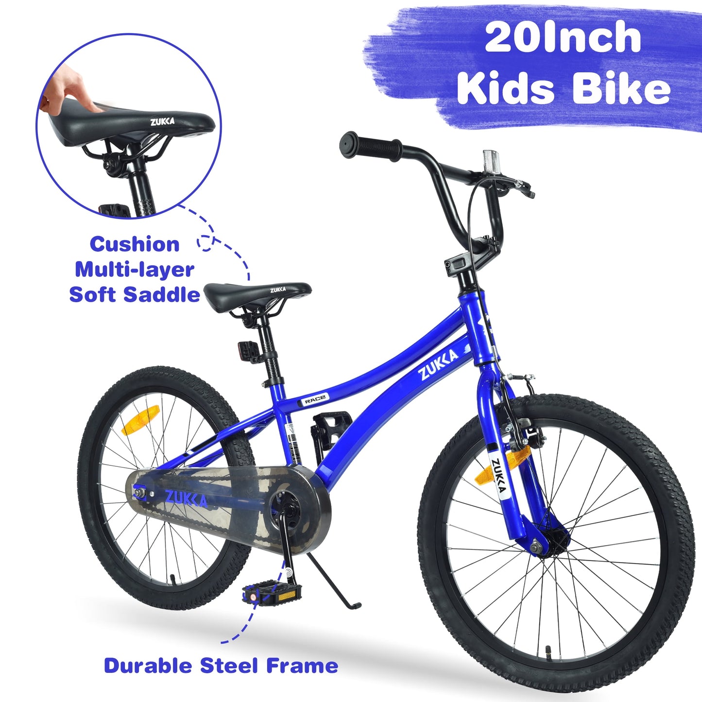 Kids Bike 20" Kids Bicycle for Boys Age 7-10 Years, Blue