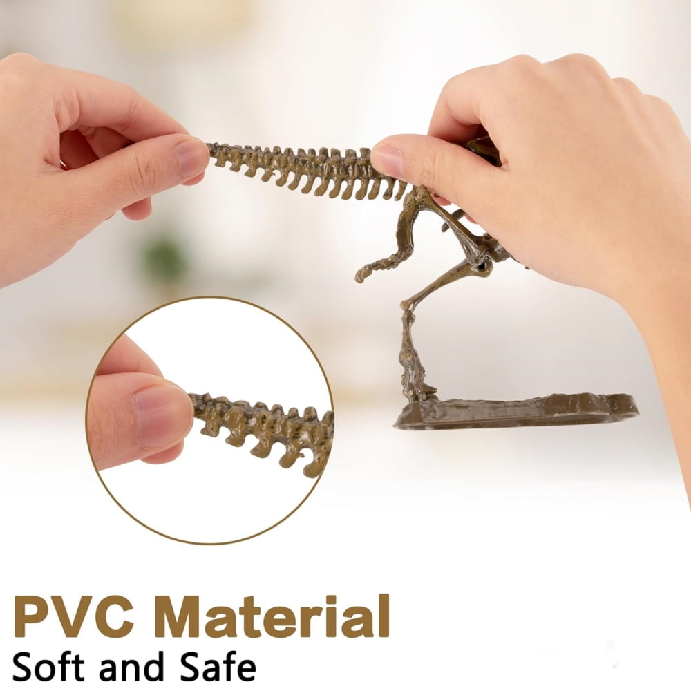 Tyethy Dinosaur Toys Fossil Excavation Kits for Kids with Chisel, Dinosaur Eggs Toys for 3+ Years