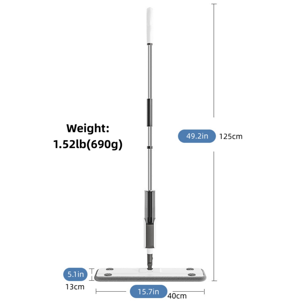 Spray Mop for Floors Cleaning, 360 Degree Rotatable Dry Wet Wood Floor Mop with 2 Pcs Washable Pads for Kitchen Hardwood Laminate Ceramic Tiles Dust