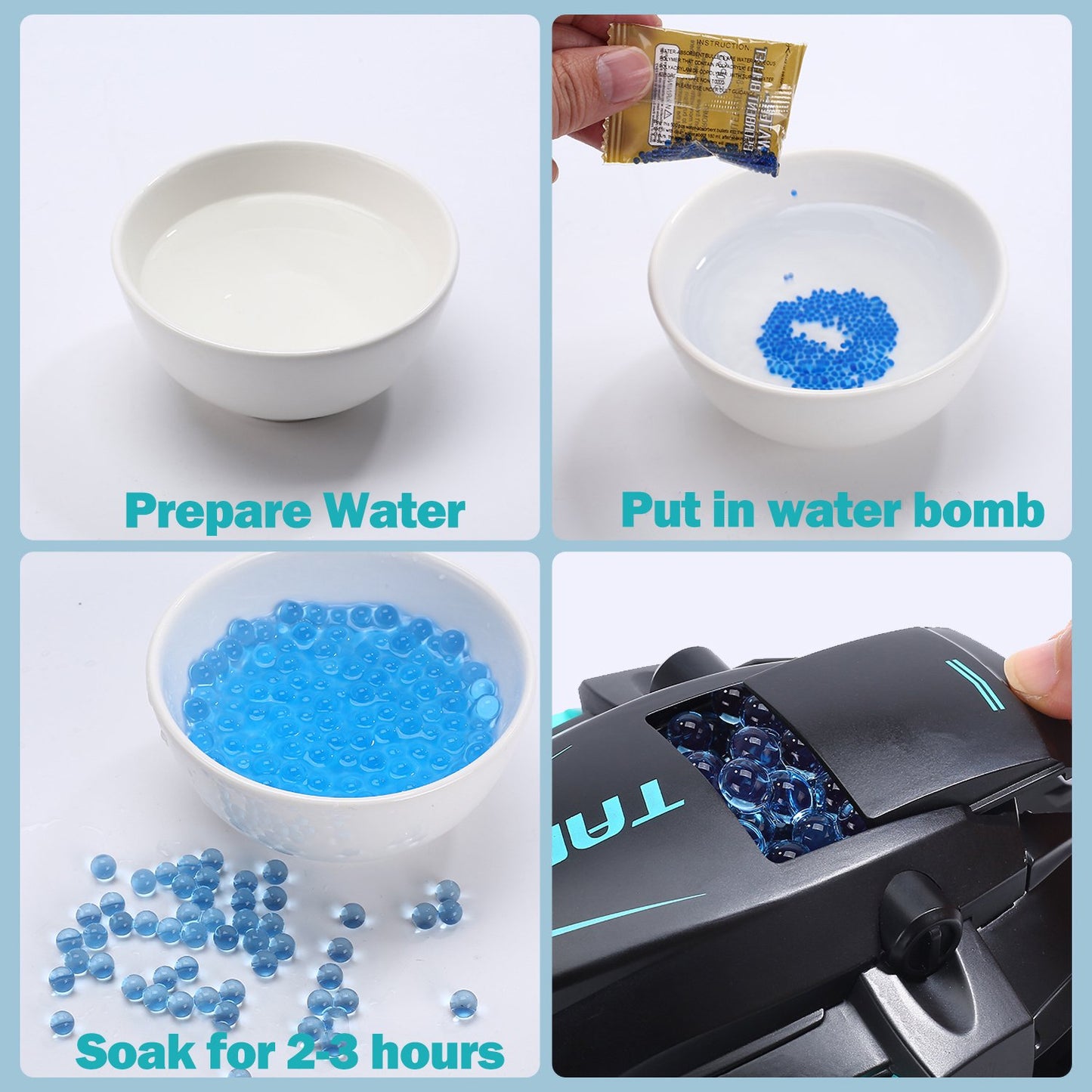 Gesture Remote Control Water Bomb 4WD Tank Car , Stunt Multiplayer Battle Toy Car, Can Drift Horizontally, 360° Stunt Rotation, Great Gift Toy for Kids