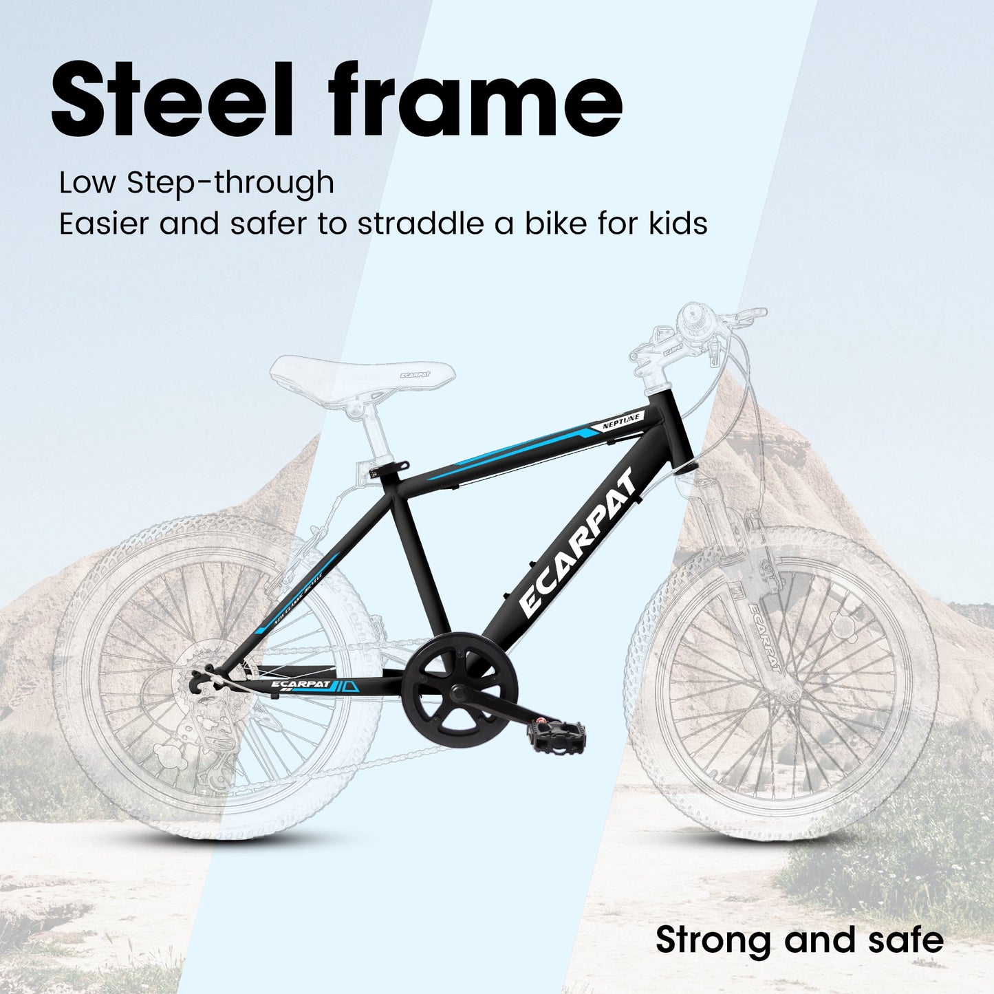 Kids Bicycle 20 Inch Montain Bike Gear Shimano 7 Speed Bike for 6-10 Ages Boys and Girls ,Blue
