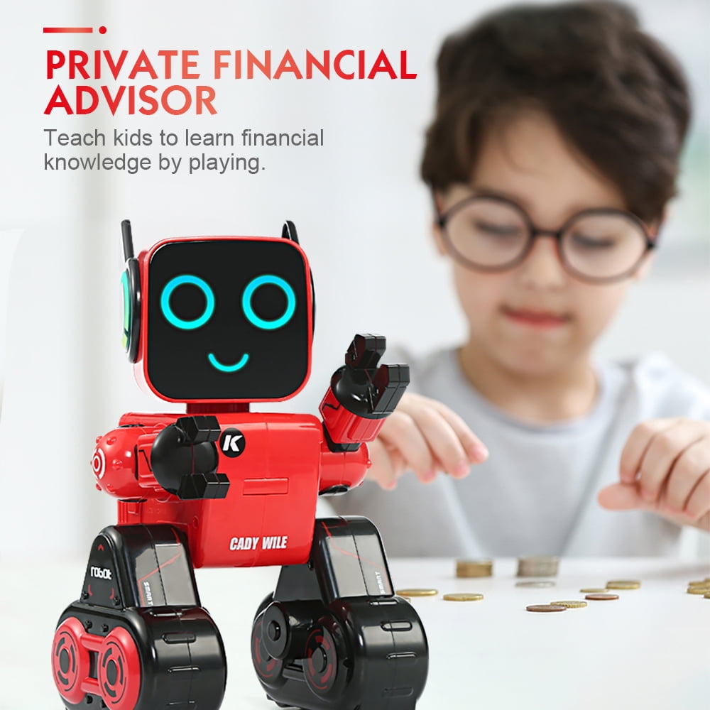 Robot Toys for Kids, Remote Control Robot Built-in Coin Bank Programmable Walking Talking Singing Dancing Robot Gift for Boys Girls