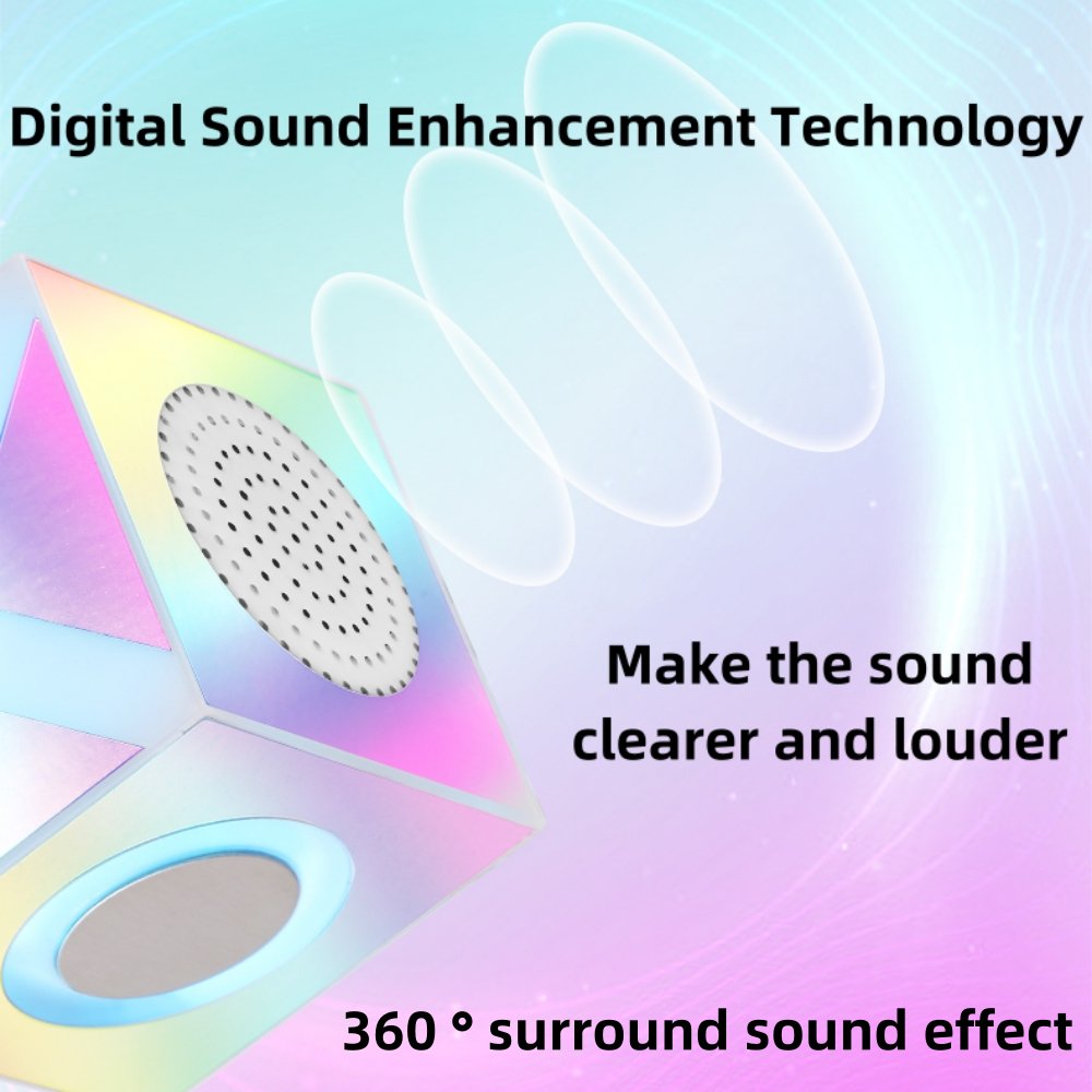 Portable Bluetooth Speaker, Wireless Mini Speaker Party Outdoor Speaker with Light, Rich Stereo Bass for Home Travel Hiking