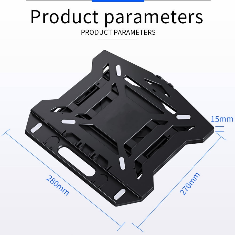 Laptop Stand Portable Tablet Stand Adjustable Height Computer Holder with Phone Stand for 10"-17" Mac / HP / Dell / Samsung
