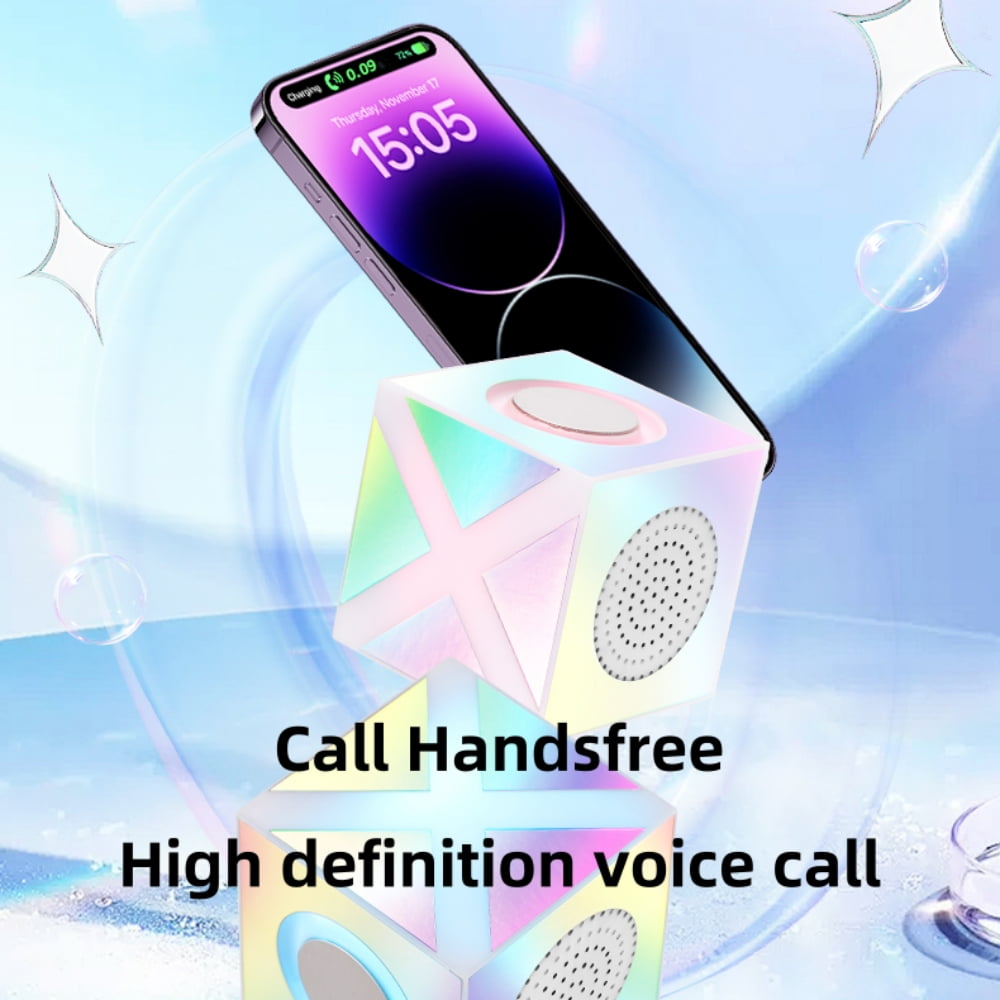 Portable Bluetooth Speaker, Wireless Mini Speaker Party Outdoor Speaker with Light, Rich Stereo Bass for Home Travel Hiking