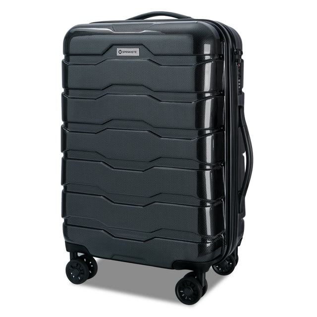 Luggage Sets Clearance 3 Piece Hardshell Traveling Luggage Lightweight Durable Suitcase Sets with Spinner Wheels and TSA Lock, 20/24/28, Black