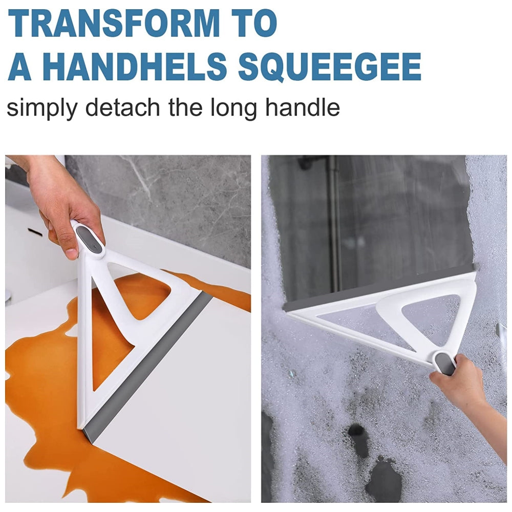Tyethy Magic Broom Multifunction Squeegee Broom for Floor, 52" Long Handle Kitchens Cleaning Broom Pet Hair Remover