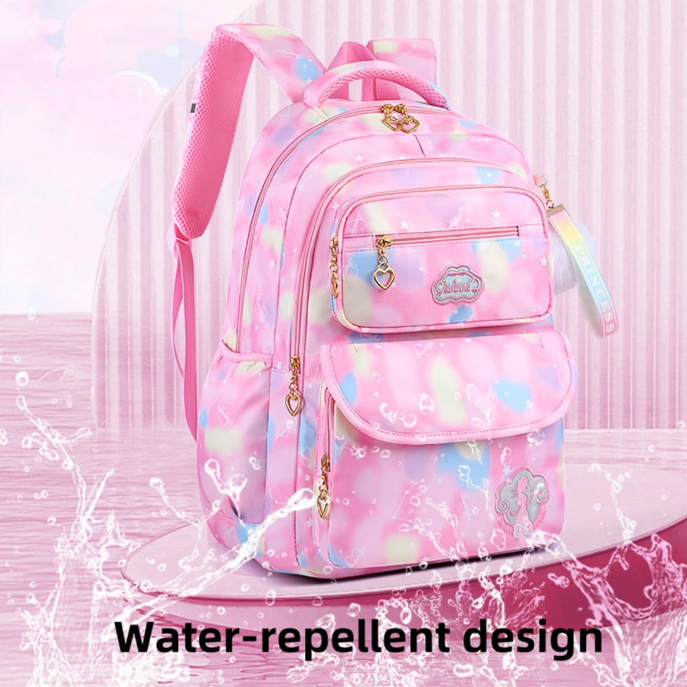 Tyethy School Backpack for Girls, Kids School Bag for Teens Girls , Students Bookbag Gifts, Pink
