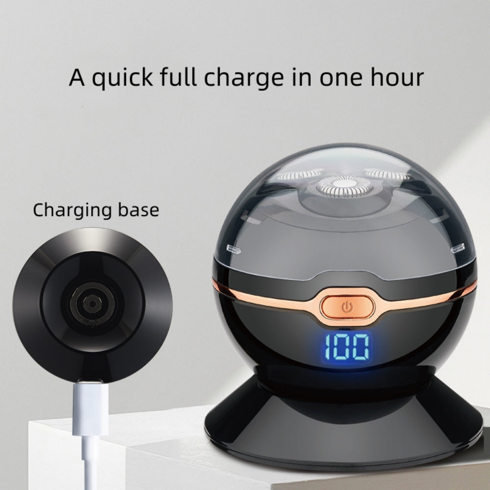 3 Head Electric Shaver for Men, Wet and Dry Waterproof Rechargeable Cordless Razor Portable Travel Face Shaver, USB Charging
