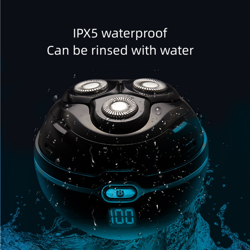 3 Head Electric Shaver for Men, Wet and Dry Waterproof Rechargeable Cordless Razor Portable Travel Face Shaver, USB Charging