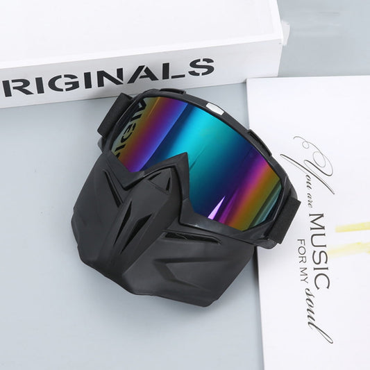 Kids Goggles Mask Tactical Goggles with Removable Mask Outdoor for CS Shooting Cosplay Toy Guns Games Cycling Party