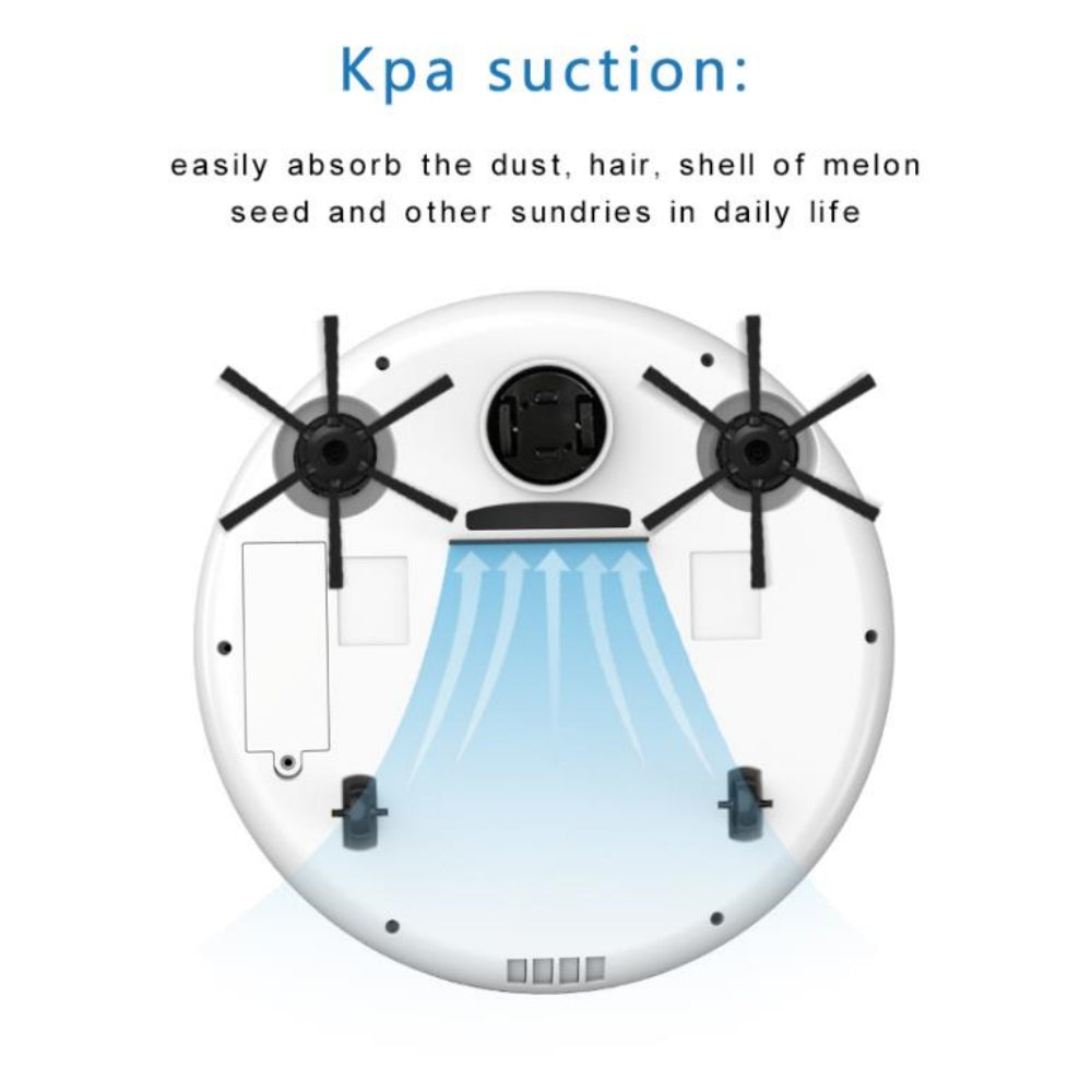 Robot Vacuum Cleaner，1800Pa Strong Suction Power, 100 Minute Runtime for Pet Hair, Hard Floors and Carpets.