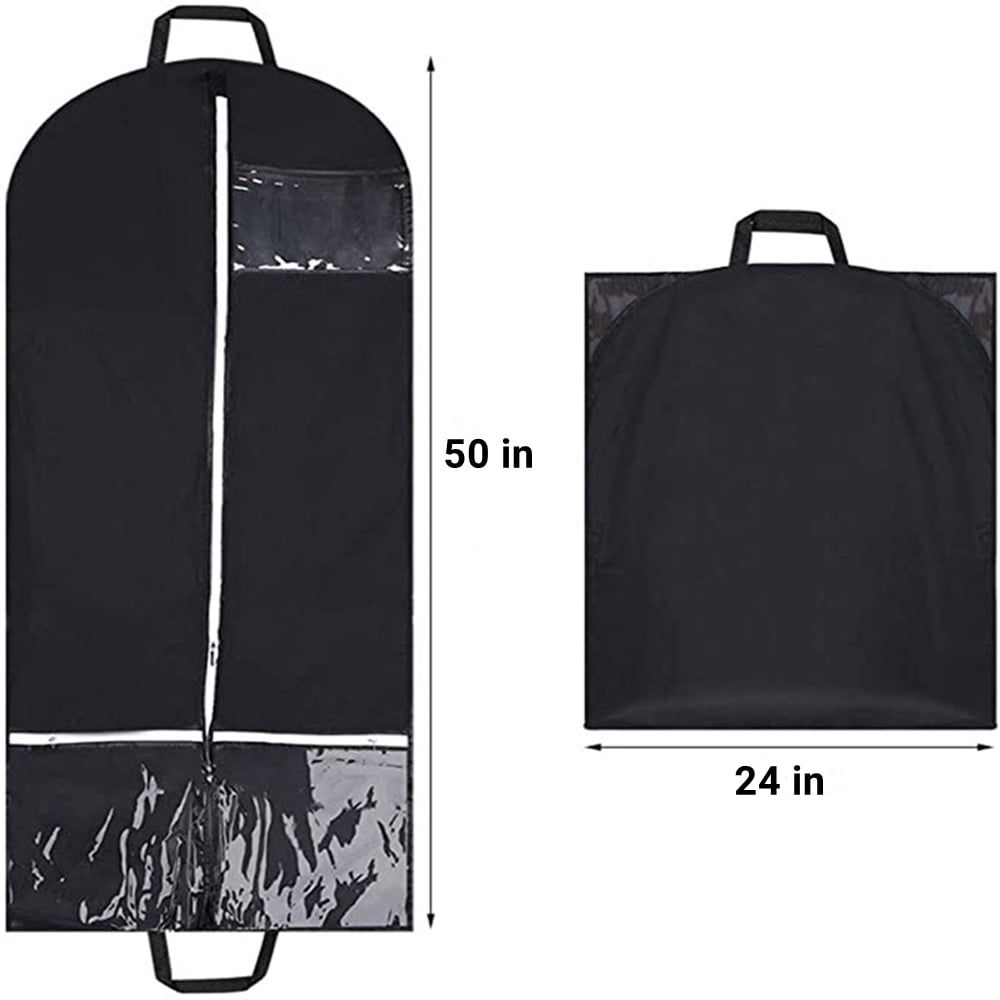 50 inch Hanging Garment Bag with Pocket for Travel,Suits,Tuxedos, Dresses,Coats